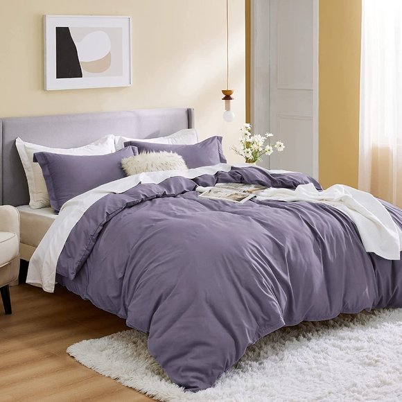 New Full or Queen Duvet Covers  - Soft Brushed Microfiber 3 Pieces with … - Picture 3 of 12